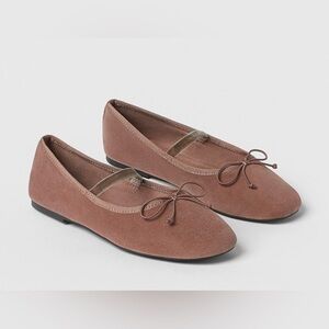 Zara kids velvet ballet flats (size 12.5)